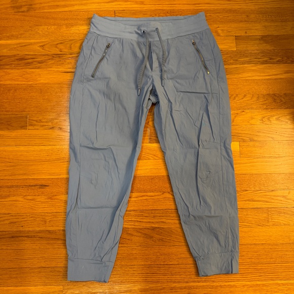 Athleta Pants - Athleta Trekkie North Jogger Pants with Drawstrings Pale Light Blue - Size 14